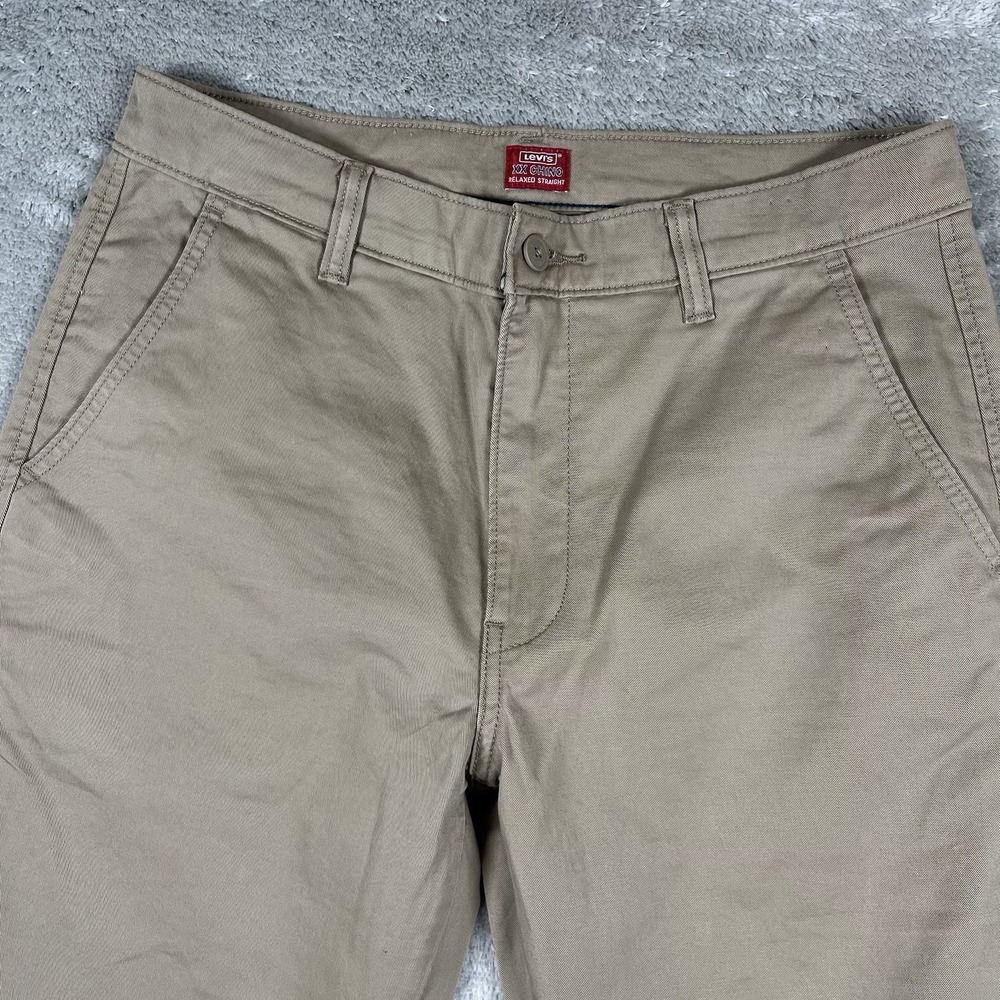 Levi's XX Chino Pants Men's 32x30 Straight Leg Khaki Casual Hemmed